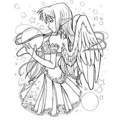 Desenho Anjo (Personagens) #203808 para imprimir e colorir
