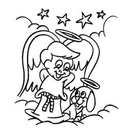 Página para colorir: Anjo (Personagens) #86352 - Páginas para Colorir Imprimíveis Gratuitamente