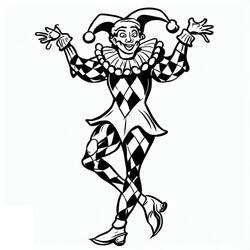 Desenho Arlequim (Personagens) #190060 para imprimir e colorir