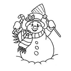 Página para colorir: Boneco de neve (Personagens) #89156 - Páginas para Colorir Imprimíveis Gratuitamente
