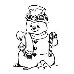 Página para colorir: Boneco de neve (Personagens) #89157 - Páginas para Colorir Imprimíveis Gratuitamente