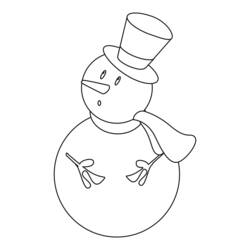 Página para colorir: Boneco de neve (Personagens) #89158 - Páginas para Colorir Imprimíveis Gratuitamente