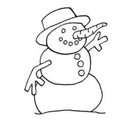 Página para colorir: Boneco de neve (Personagens) #89159 - Páginas para Colorir Imprimíveis Gratuitamente