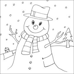 Página para colorir: Boneco de neve (Personagens) #89161 - Páginas para Colorir Imprimíveis Gratuitamente