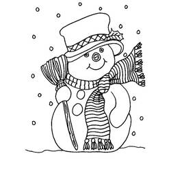 Página para colorir: Boneco de neve (Personagens) #89162 - Páginas para Colorir Imprimíveis Gratuitamente