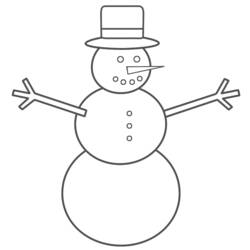 Página para colorir: Boneco de neve (Personagens) #89172 - Páginas para Colorir Imprimíveis Gratuitamente