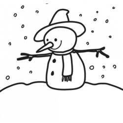 Página para colorir: Boneco de neve (Personagens) #89175 - Páginas para Colorir Imprimíveis Gratuitamente