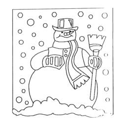 Página para colorir: Boneco de neve (Personagens) #89177 - Páginas para Colorir Imprimíveis Gratuitamente