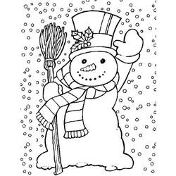 Página para colorir: Boneco de neve (Personagens) #89184 - Páginas para Colorir Imprimíveis Gratuitamente