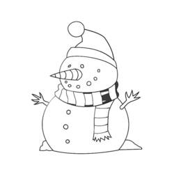 Página para colorir: Boneco de neve (Personagens) #89185 - Páginas para Colorir Imprimíveis Gratuitamente