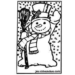 Página para colorir: Boneco de neve (Personagens) #89191 - Páginas para Colorir Imprimíveis Gratuitamente