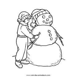 Página para colorir: Boneco de neve (Personagens) #89205 - Páginas para Colorir Imprimíveis Gratuitamente