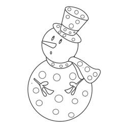 Página para colorir: Boneco de neve (Personagens) #89209 - Páginas para Colorir Imprimíveis Gratuitamente