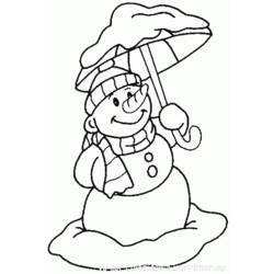 Página para colorir: Boneco de neve (Personagens) #89213 - Páginas para Colorir Imprimíveis Gratuitamente