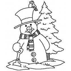 Página para colorir: Boneco de neve (Personagens) #89215 - Páginas para Colorir Imprimíveis Gratuitamente
