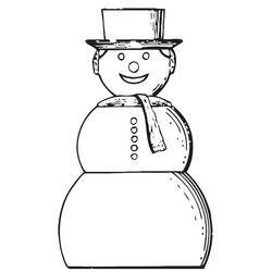 Página para colorir: Boneco de neve (Personagens) #89216 - Páginas para Colorir Imprimíveis Gratuitamente