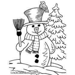Página para colorir: Boneco de neve (Personagens) #89217 - Páginas para Colorir Imprimíveis Gratuitamente