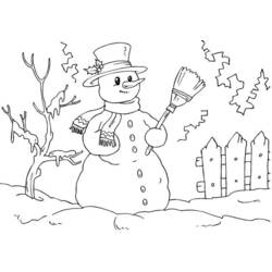 Página para colorir: Boneco de neve (Personagens) #89227 - Páginas para Colorir Imprimíveis Gratuitamente