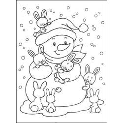 Página para colorir: Boneco de neve (Personagens) #89228 - Páginas para Colorir Imprimíveis Gratuitamente