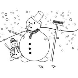 Página para colorir: Boneco de neve (Personagens) #89274 - Páginas para Colorir Imprimíveis Gratuitamente