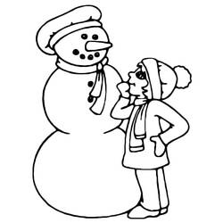 Página para colorir: Boneco de neve (Personagens) #89276 - Páginas para Colorir Imprimíveis Gratuitamente