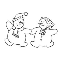 Página para colorir: Boneco de neve (Personagens) #89293 - Páginas para Colorir Imprimíveis Gratuitamente