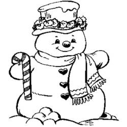 Página para colorir: Boneco de neve (Personagens) #89296 - Páginas para Colorir Imprimíveis Gratuitamente