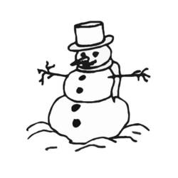 Página para colorir: Boneco de neve (Personagens) #89297 - Páginas para Colorir Imprimíveis Gratuitamente