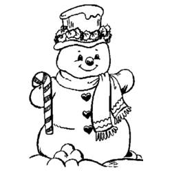 Página para colorir: Boneco de neve (Personagens) #89302 - Páginas para Colorir Imprimíveis Gratuitamente