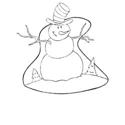 Página para colorir: Boneco de neve (Personagens) #89304 - Páginas para Colorir Imprimíveis Gratuitamente