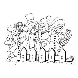 Página para colorir: Boneco de neve (Personagens) #89320 - Páginas para Colorir Imprimíveis Gratuitamente