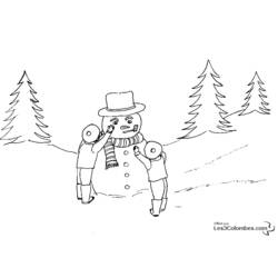 Página para colorir: Boneco de neve (Personagens) #89329 - Páginas para Colorir Imprimíveis Gratuitamente