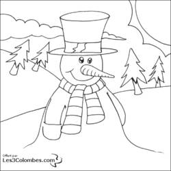 Página para colorir: Boneco de neve (Personagens) #89332 - Páginas para Colorir Imprimíveis Gratuitamente