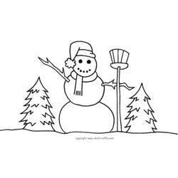 Página para colorir: Boneco de neve (Personagens) #89349 - Páginas para Colorir Imprimíveis Gratuitamente