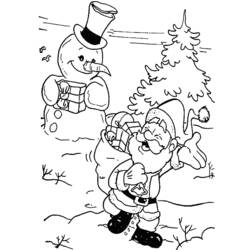 Página para colorir: Boneco de neve (Personagens) #89358 - Páginas para Colorir Imprimíveis Gratuitamente