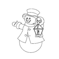 Página para colorir: Boneco de neve (Personagens) #89361 - Páginas para Colorir Imprimíveis Gratuitamente