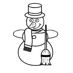 Página para colorir: Boneco de neve (Personagens) #89362 - Páginas para Colorir Imprimíveis Gratuitamente