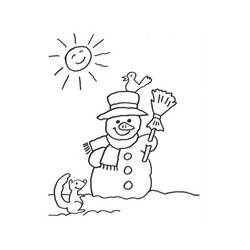 Página para colorir: Boneco de neve (Personagens) #89369 - Páginas para Colorir Imprimíveis Gratuitamente