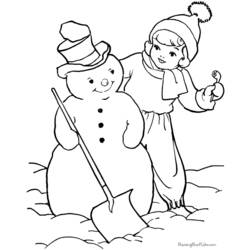 Página para colorir: Boneco de neve (Personagens) #89370 - Páginas para Colorir Imprimíveis Gratuitamente