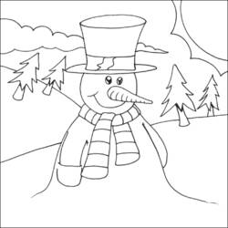 Página para colorir: Boneco de neve (Personagens) #89378 - Páginas para Colorir Imprimíveis Gratuitamente