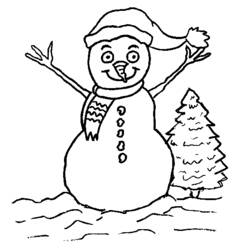 Página para colorir: Boneco de neve (Personagens) #89380 - Páginas para Colorir Imprimíveis Gratuitamente