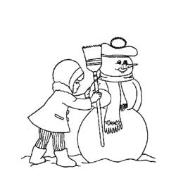 Página para colorir: Boneco de neve (Personagens) #89417 - Páginas para Colorir Imprimíveis Gratuitamente