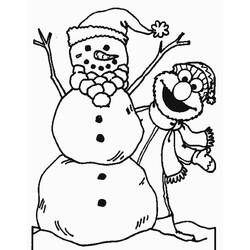Página para colorir: Boneco de neve (Personagens) #89433 - Páginas para Colorir Imprimíveis Gratuitamente