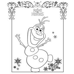 Página para colorir: Boneco de neve (Personagens) #89438 - Páginas para Colorir Imprimíveis Gratuitamente