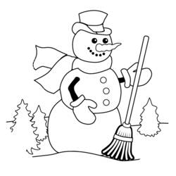 Página para colorir: Boneco de neve (Personagens) #89448 - Páginas para Colorir Imprimíveis Gratuitamente