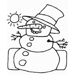 Página para colorir: Boneco de neve (Personagens) #89451 - Páginas para Colorir Imprimíveis Gratuitamente