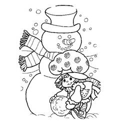 Página para colorir: Boneco de neve (Personagens) #89466 - Páginas para Colorir Imprimíveis Gratuitamente