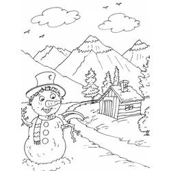 Página para colorir: Boneco de neve (Personagens) #89471 - Páginas para Colorir Imprimíveis Gratuitamente