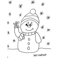 Página para colorir: Boneco de neve (Personagens) #89479 - Páginas para Colorir Imprimíveis Gratuitamente