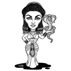 Página para colorir: Cleópatra (Personagens) #90582 - Páginas para Colorir Imprimíveis Gratuitamente